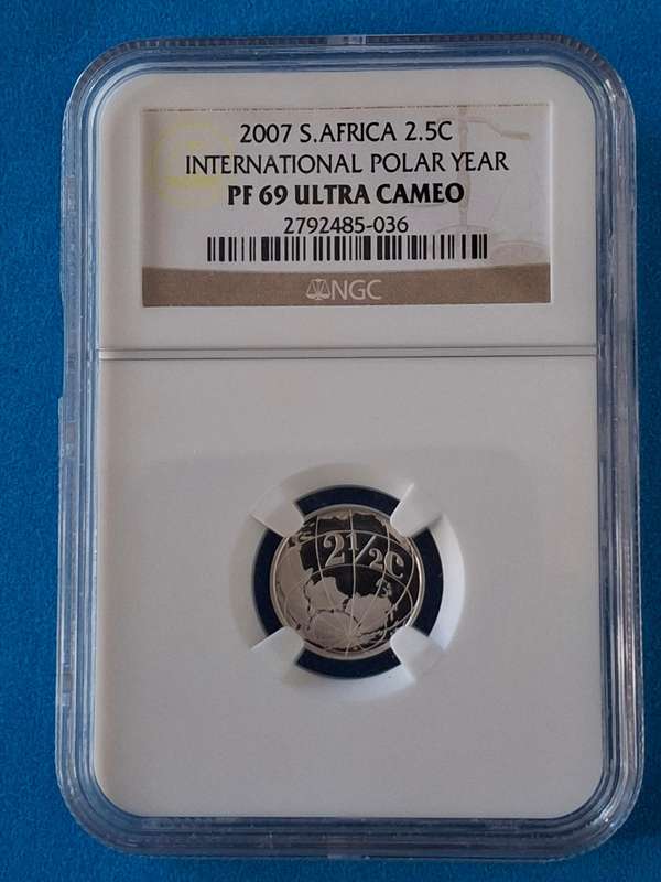 PF69 - 2007 Silver 2½ c (Tickey) - Polar Year