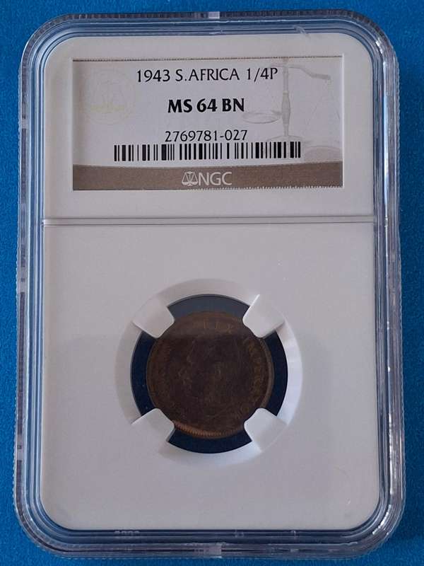 MS64BN - 1943 1/4 Penny (FARTHING)