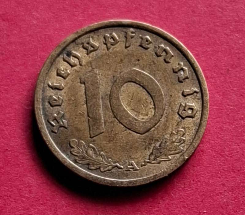 DEUTSCHES REICH 10 Reichspfennig 1937 A (Germany) - collectible condition!