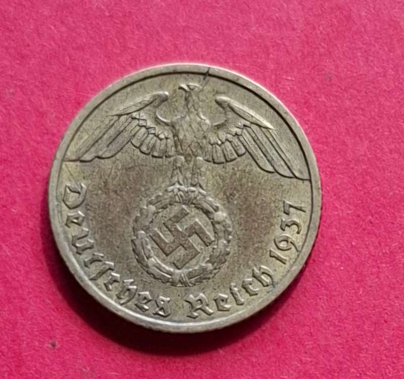 DEUTSCHES REICH 10 Reichspfennig 1937 F (Germany) - collectible condition!