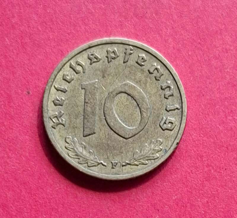 DEUTSCHES REICH 10 Reichspfennig 1937 F (Germany) - collectible condition!
