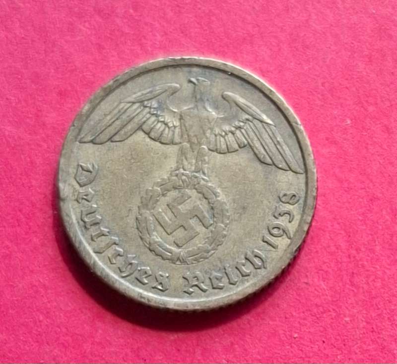 DEUTSCHES REICH 10 Reichspfennig 1938 A (Germany) - collectible condition!