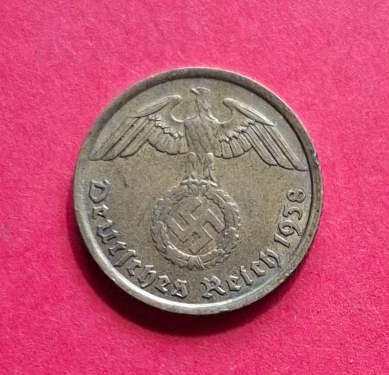 DEUTSCHES REICH 10 Reichspfennig 1938 A (Germany) - very collectible condition!