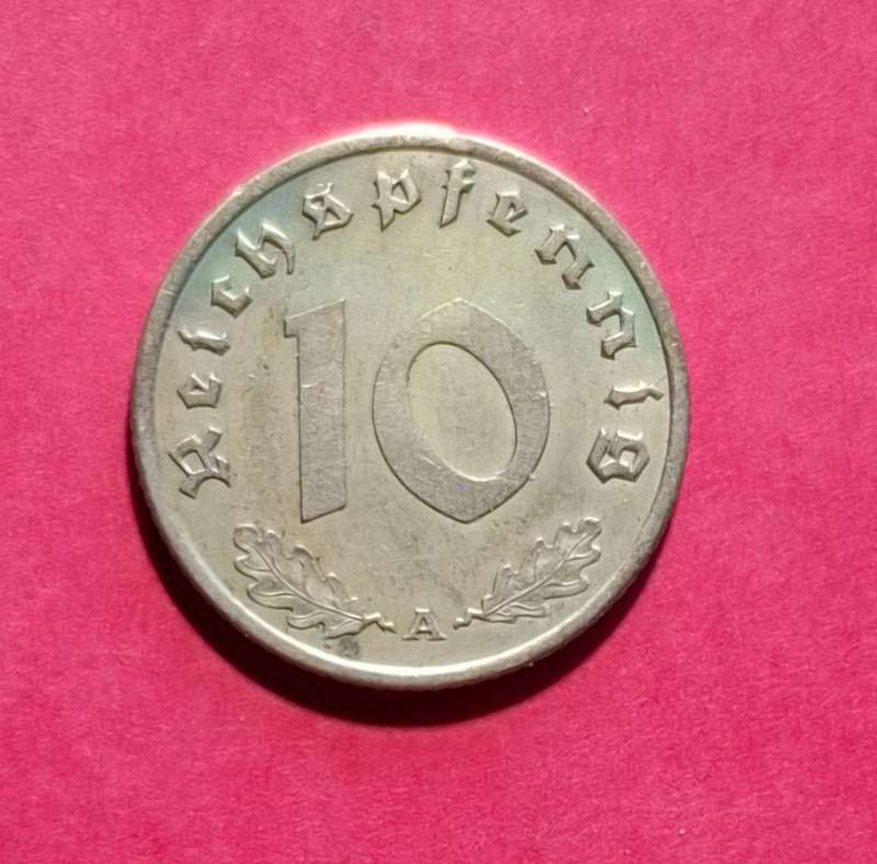 DEUTSCHES REICH 10 Reichspfennig 1938 A (Germany) - condition!!