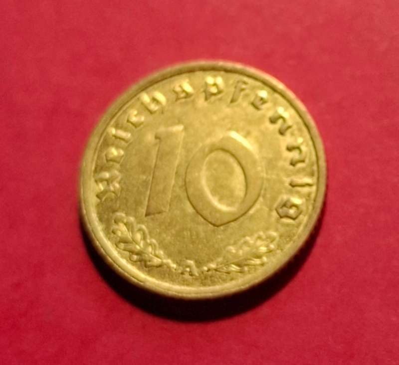 DEUTSCHES REICH 10 Reichspfennig 1939 A (Germany) - superb condition!! - Worth to be graded!