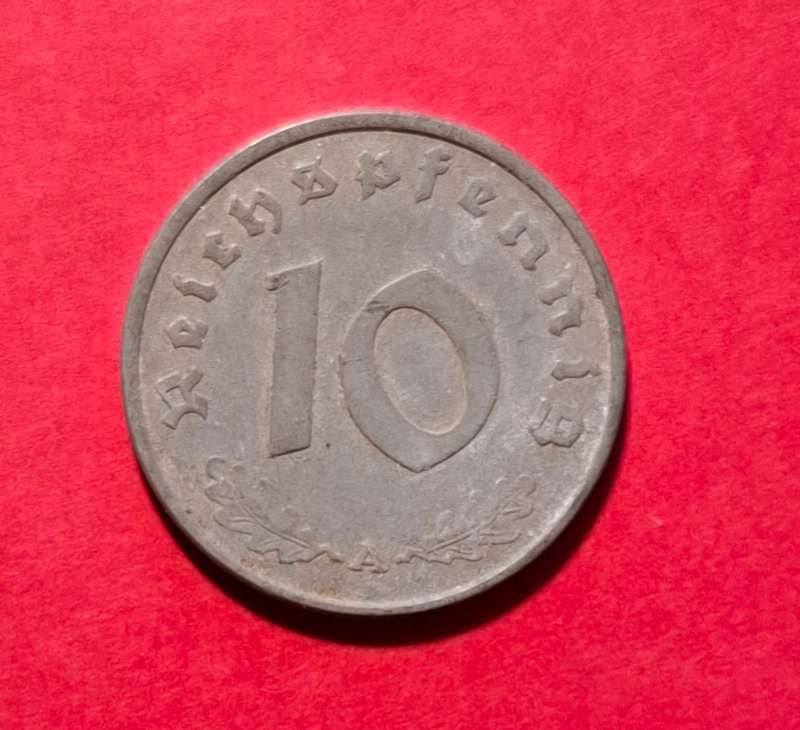 DEUTSCHES REICH 10 Reichspfennig 1942 A (Germany) - condition!!