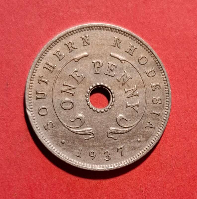 SOUTHERN RHODESIA One Penny 1937 - in excellent condition!!