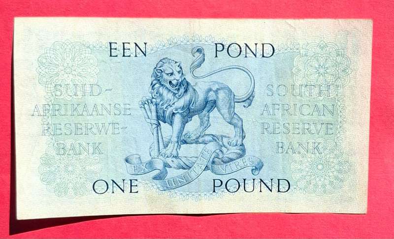 1 Pound 1951, E/A, MH de Kock, prefix B101, 2nd issue