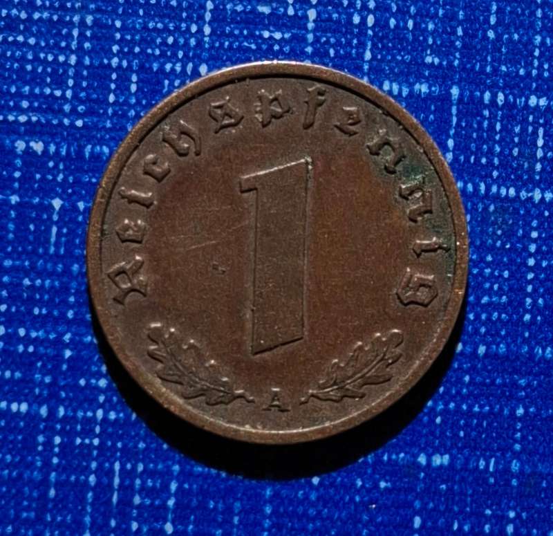 DEUTSCHES REICH 1 Reichspfennig 1938 A (Germany) - very collectible condition!