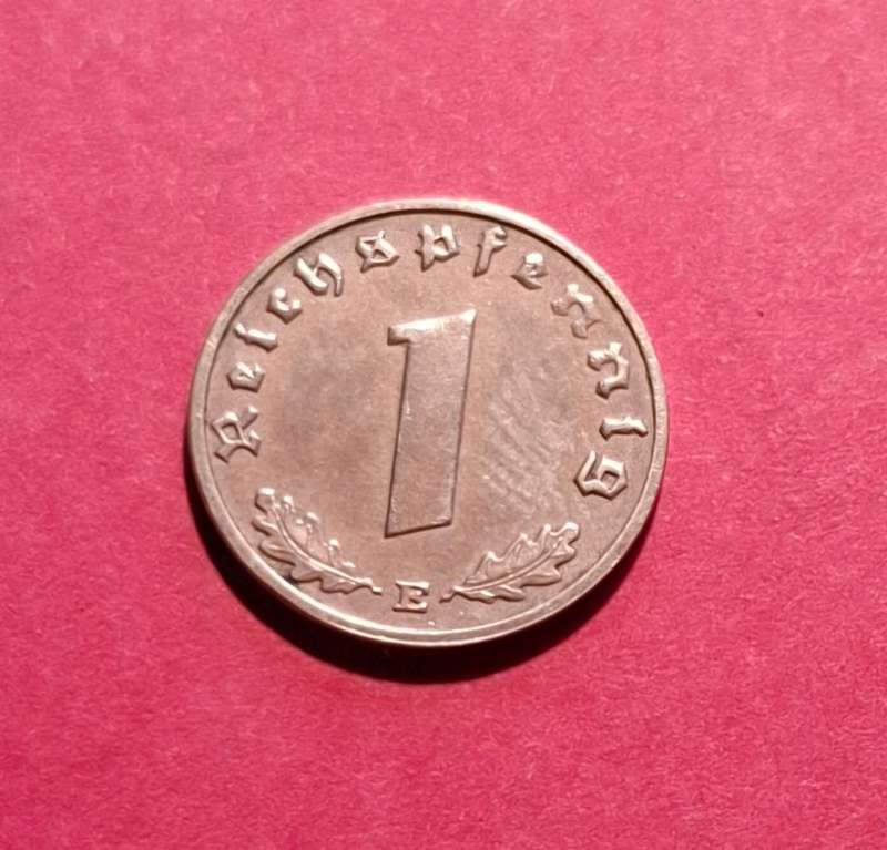 DEUTSCHES REICH 1 Reichspfennig 1938 E (Germany) - superb condition!