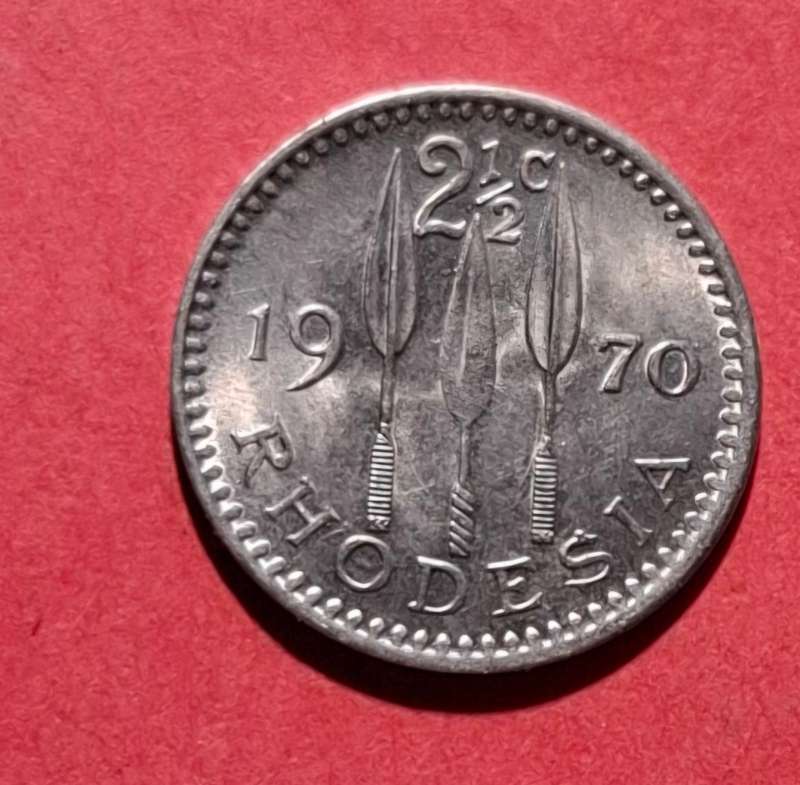 RHODESIA 2.5 Cents 1970 - in excellent condition!!