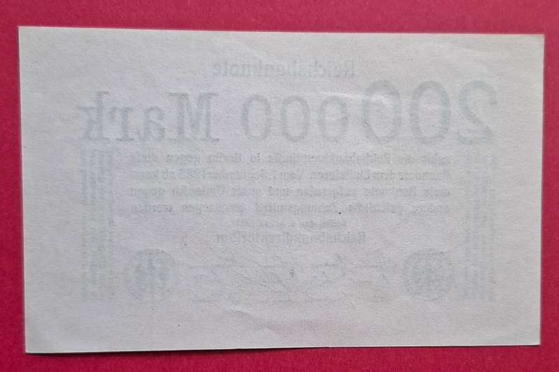 DEUTSCHES REICH 200000 Mark 1923, Weimar Republic - superb condition