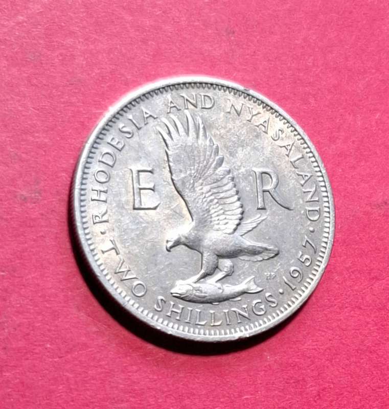 RHODESIA AND NYASALAND Two Shillings 1957 - superb condition