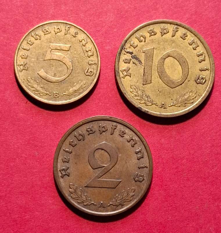 DEUTSCHES REICH Reichspfennig collection (copper & bronze) different types & denominations (Germany)