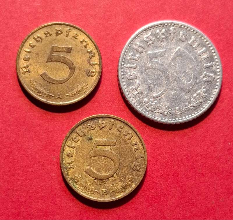 DEUTSCHES REICH Reichspfennig collection (alu & bronze) different types & denominations (Germany)
