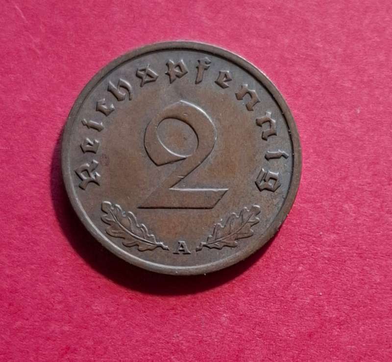 DEUTSCHES REICH 2 Reichspfennig 1936 A (Germany) - rare! - superb condition!!