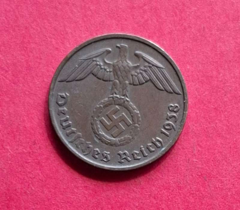DEUTSCHES REICH 2 Reichspfennig 1938 D (Germany) - highly collectible condition!