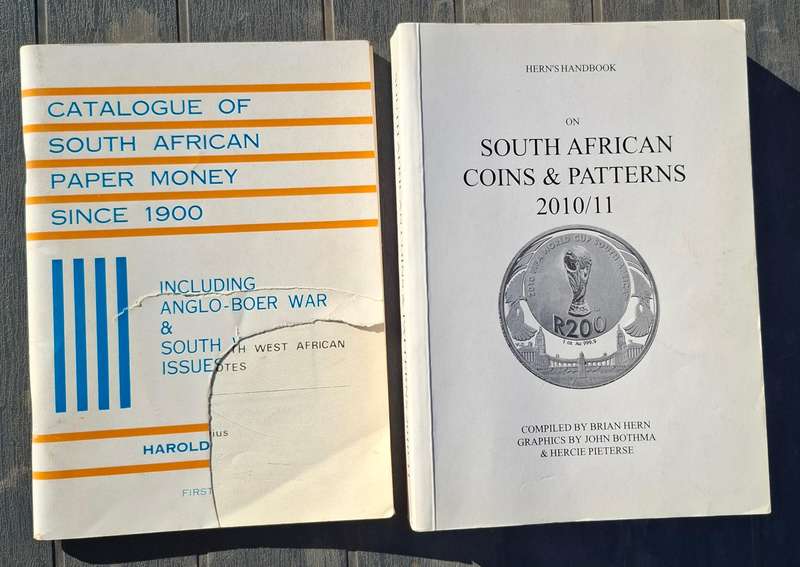 SOUTH AFRICAN BANKNOTES AND COINS & PATTERNS catalogues