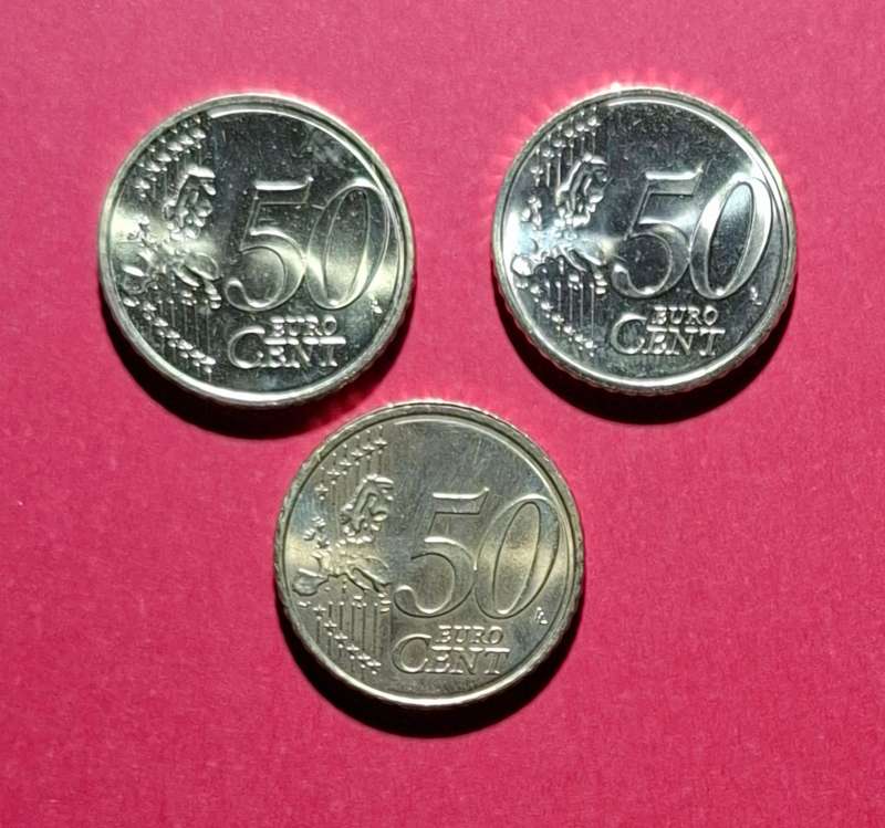 GERMAN & AUSTRIAN 50 Euro Cent 2020 & 2021 & 2024 ***AU & UNC***