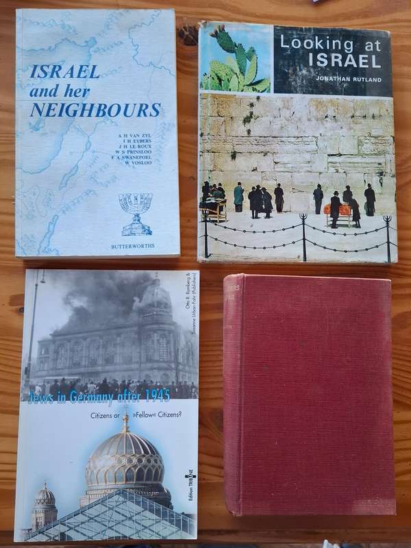 4 BOOKS ON ISRAEL [Lots of sources on Mossad, Palestine, Zionism, Ashkenazi, Jews  et al. in stock]