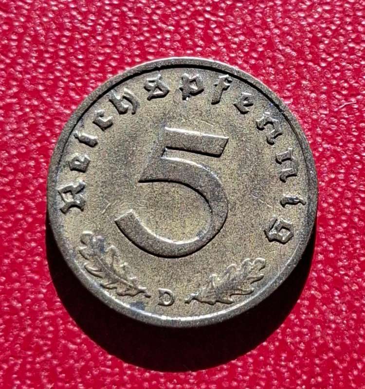 DEUTSCHES REICH 5 Reichspfennig 1937 D (Germany) - collectible condition!