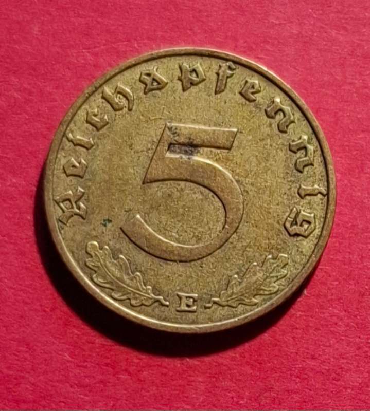 DEUTSCHES REICH 5 Reichspfennig 1937 E (Germany) - collectible condition!
