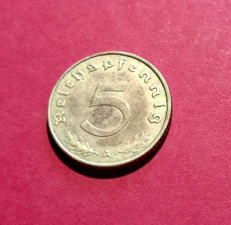 DEUTSCHES REICH 5 Reichspfennig 1938 A (Germany) - condition!! - get this one graded!