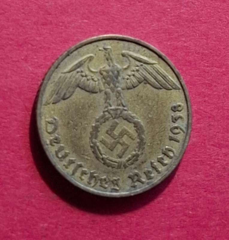 DEUTSCHES REICH 5 Reichspfennig 1938 E (Germany) - collectible condition!