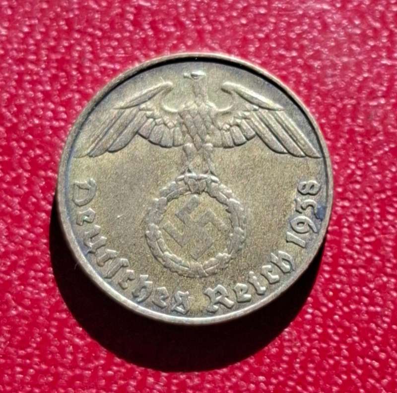 DEUTSCHES REICH 5 Reichspfennig 1938 E (Germany) - collectible condition!