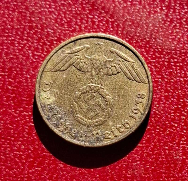 DEUTSCHES REICH 5 Reichspfennig 1938 F (Germany) - collectible condition!