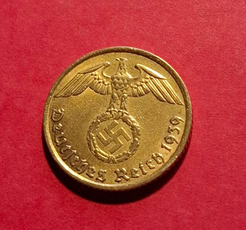 DEUTSCHES REICH 5 Reichspfennig 1939 A (Germany) - superb condition
