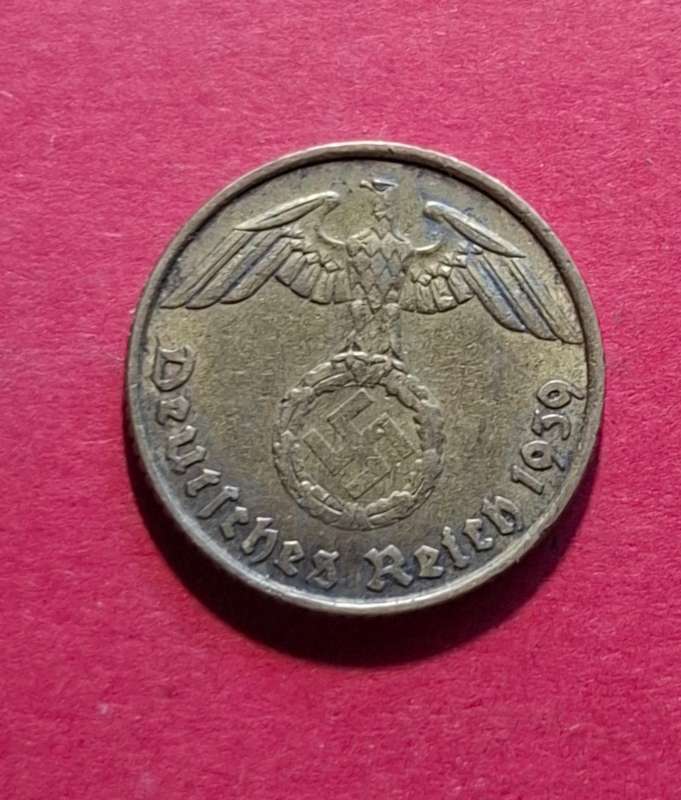 DEUTSCHES REICH 5 Reichspfennig 1939 B (Germany) - collectible condition!