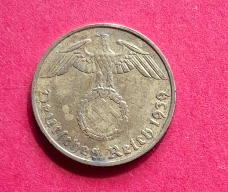 DEUTSCHES REICH 5 Reichspfennig 1939 E (Germany) - collectible condition!