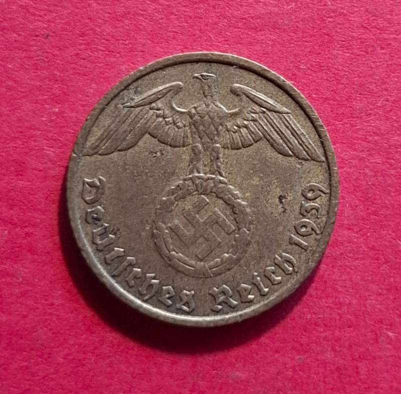 DEUTSCHES REICH 5 Reichspfennig 1939 E (Germany) - collectible condition!
