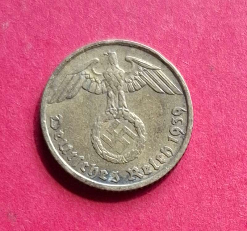 DEUTSCHES REICH 5 Reichspfennig 1939 F (Germany) - collectible condition!