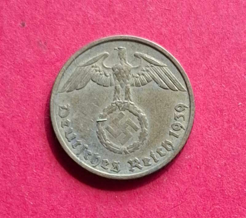 DEUTSCHES REICH 5 Reichspfennig 1939 F (Germany) - collectible condition!