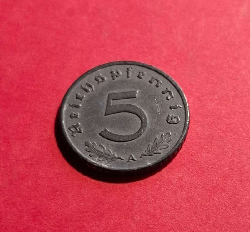 DEUTSCHES REICH 5 Reichspfennig 1942 A (Germany) - condition!!
