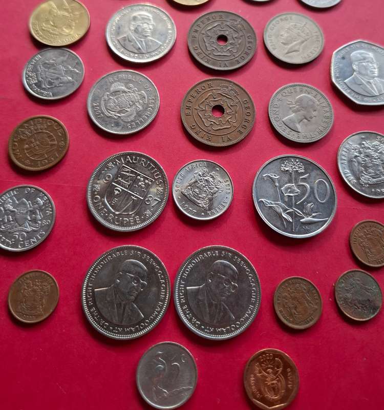 MAURITIUS SEYCHELLES KENYA SOUTH AFRICA NAMIBIA RHODESIA MOCAMBIQUE superb Coin Collection, also UNC