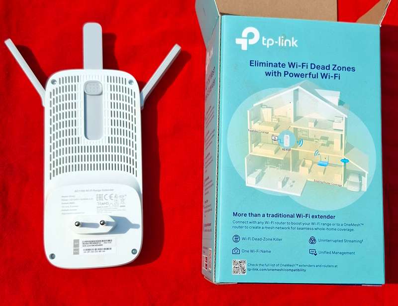 MESH Wi-Fi EXTENDER AC1750 Dual Band Portable Wireless Wifi Signal Booster 1300 Mbps 5 Ghz