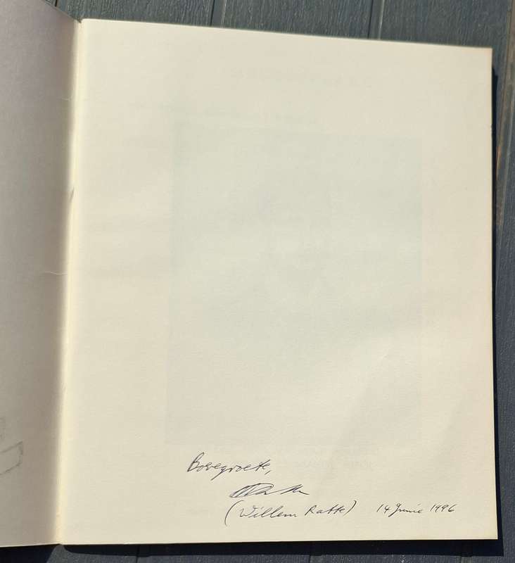 Signature of Cmdt Willem Ratte (32 Battalion) met Boeregroete in first edition of Jopie Fourie