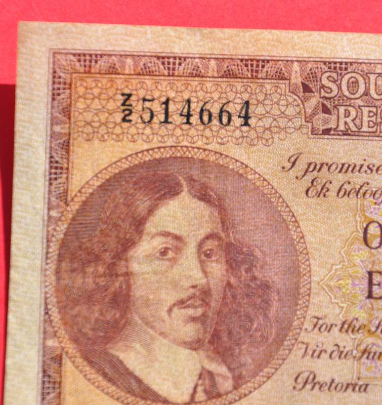 R1 1962, prefix Z2, E/A, G Rissik, 1st issue ***very rare replacement note*** Hern #318
