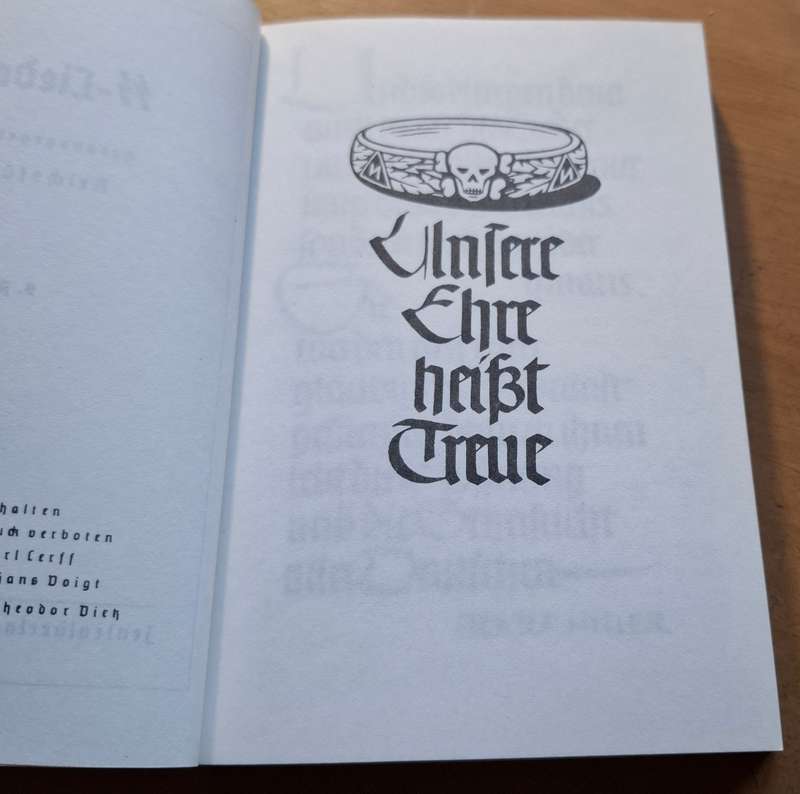 DEUTSCHES REICH SS-song book / SS Liederbuch (Germany)