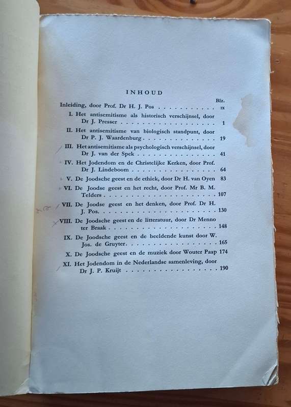 ANTI-SEMITISME EN JODENDOM [1939] - very rare