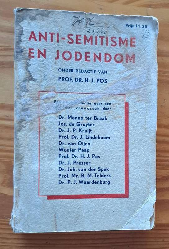 ANTI-SEMITISME EN JODENDOM [1939] - very rare