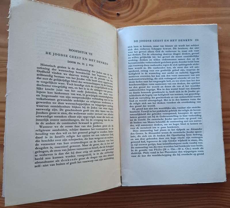 ANTI-SEMITISME EN JODENDOM [1939] - very rare
