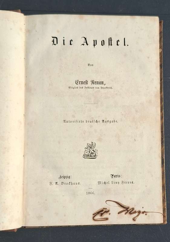 DIE APOSTEL - Ernest Renan [1866]