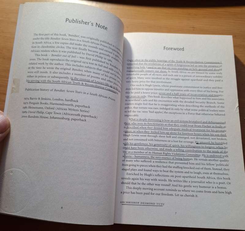 BANDIET OUT OF JAIL by Hugh Lewin