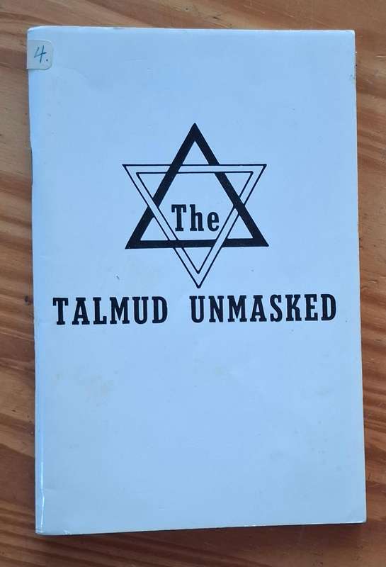 THE TALMUD UNMASKED by L.B. Pranaitis [1892, facsimile reprint]