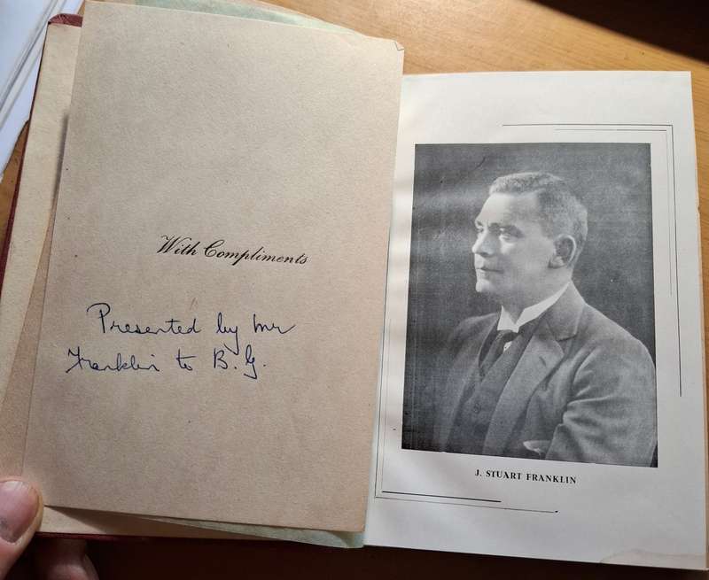 THIS UNION by J. Stuart Franklin [ca. 1945] - with complimentary dedication page, signed