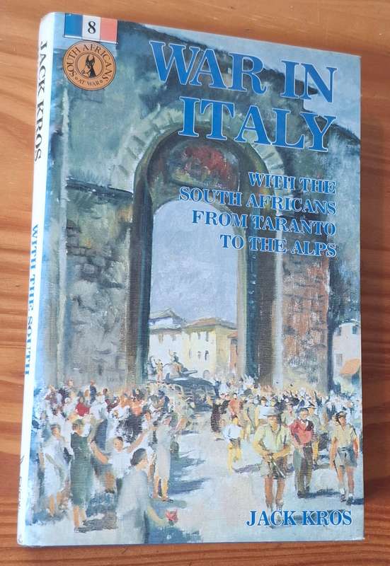 WAR IN ITALY South Africans during World War II - HARD COVER in superb condition